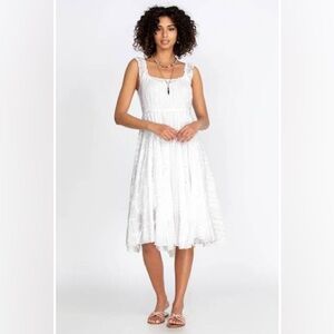 Johnny Was White Siren Dress NWT